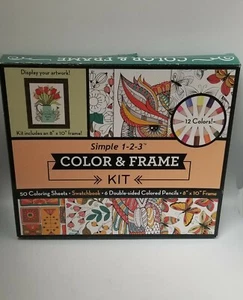 Color & Frame Kit art and craft for kids adults coloring framing fancy fun - Picture 1 of 12