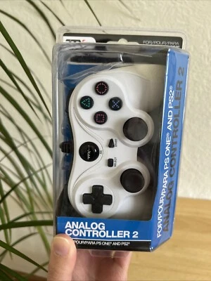 TTX Tech Black Analog Controller 2 For PlayStation PS1 & PS2 Factory Sealed Foto 1 de 4
