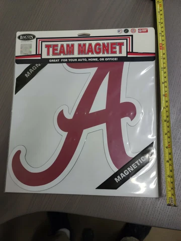 Officially Licensed ALABAMA CRIMSON TIDE "A" Large 13.5" Team Logo Car MAGNET Cover