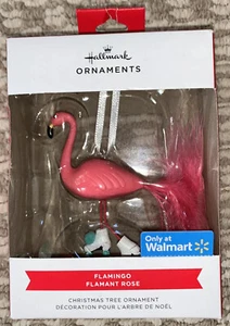 2021 Hallmark Red Box Christmas Tree Ornament Walmart Exclusive FLAMINGO - NEW - Picture 1 of 8
