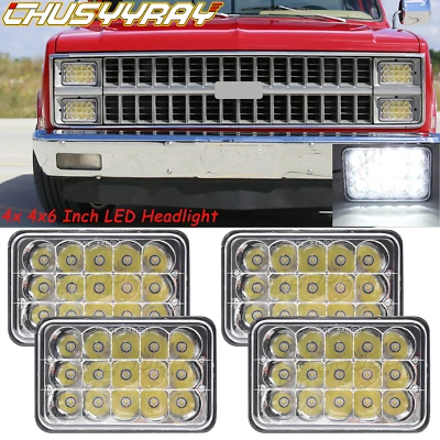 4 faros LED 4X6" 4652 para Chevrolet K5 Blazer 5,0 L 5,7 L 6,2 L 1980-1986 Foto 1 de 4