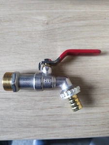 Robinet d'arrosage à sphère avec presse étoupe mâle/mâle 20x27 - Imagen 1 de 3