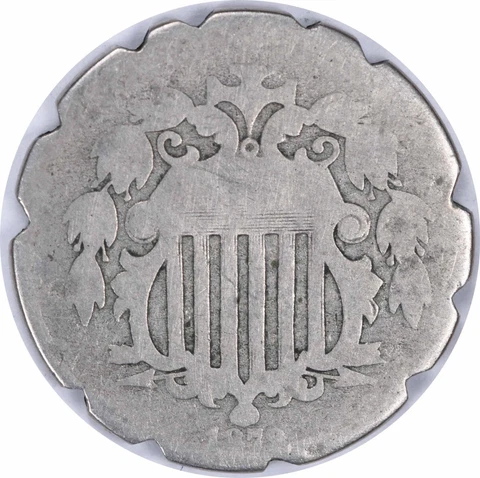 1879 Shield Nickel AG (Rim Damage) Uncertified #141 Cover