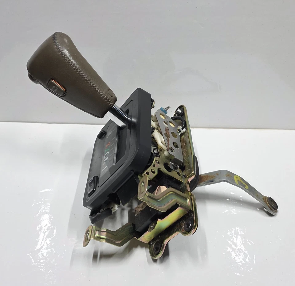90-94 Ls400 Gear Shift Shifter Brown Leather Automatic Shifter Assembly Console Foto 1 de 4