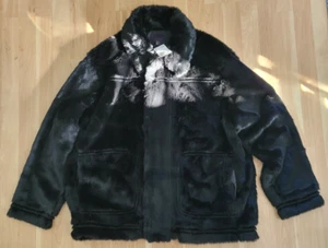 Nuevo Abrigo de Invierno H&M Para Hombre XL Negro Imitación Piel Con Bolsillos y Forro Nuevo con Etiquetas - Imagen 1 de 13