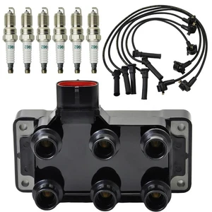 Durable Ignition Coil & 6pcs Spark plug & 6pcs Wire For Ford Mustang V6 2005-10 - Picture 1 of 14