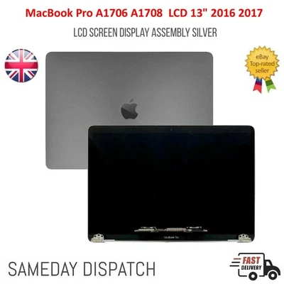 MacBook Pro A1706 A1708 Screen LCD 13" 2016 2017 Retina LCD Assembly Grey - Image 1 of 3