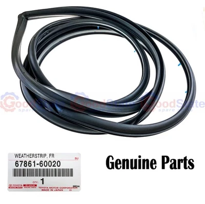 Genuine Toyota LandCruiser VDJ79 GRJ79 Dual Cab Front Right RH Door Rubber Seal - Image 1 of 2