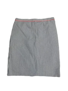 J Crew Factory Women’s No. 2 Pencil Skirt Pink Size 12- Black/ White Striped - Picture 1 of 6