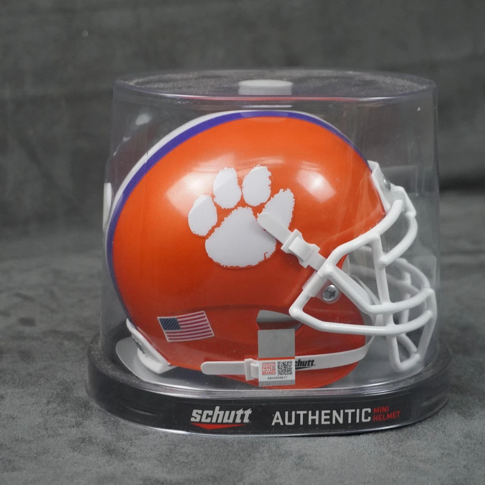 Mini Casco Clemson Tigers NCAA Fútbol Coleccionable Schutt Auténtica Réplica Foto 1 de 4
