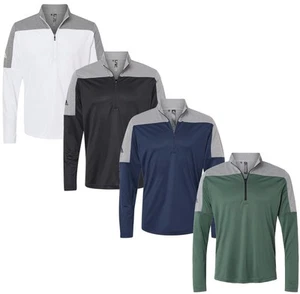 Adidas Mens Lightweight Quarter-Zip Pullover - A552 - Picture 1 of 11