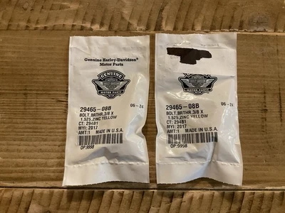 Harley-Davidson N.O.S.  Parte # 29465-08B Estás comprando dos (2) artículos. Foto 1 de 2