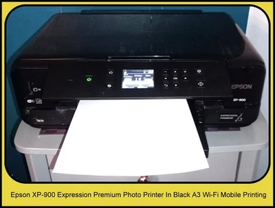 Epson XP-900 Expression Premium Photo Printer In Black A3 Wi-Fi Mobile Printing - Image 1 of 4