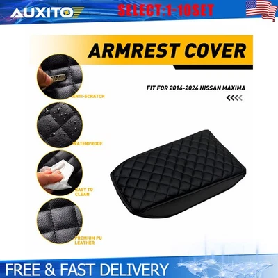Fit 2016-2024 Nissan Maxima Center Console Lid Armrest Cushion Pad Cover 1-10X - Image 1 of 4