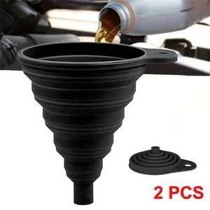 Universal Silikon Falttrichter Auto für Öl/Flüssigkeiten/Kraftstoff, 2 Stück - Bild 1 von 6