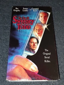The Tale Of Sweeney Todd VHS Ben Kingsley Horror Psychological Thriller Showtime - Picture 1 of 6