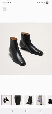 Botas de tornozelo de couro italiano Banana Republic - Imagem 1 de 3