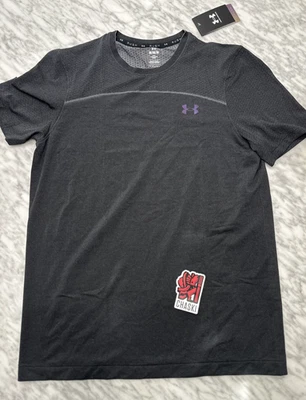 Under Armour Seamless Rush SS Jersey Black Men’s Medium Fitted 1382799-001 New - Image 1 of 4