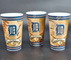 Set of 3 Vintage Detroit Tigers Reusable Cups Capital Cups - Picture 1 of 9