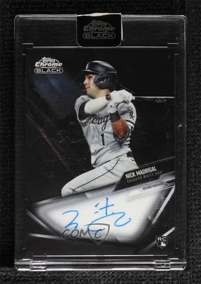 2021 Topps Chrome Black Chrome Black Auto Nick Madrigal #CBA-NM Rookie Auto RC - Image 1 of 2