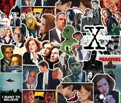 25 X-Files Stickers - Matte Vinyl - Mulder Scully Sci Fi Aliens TV Show - Image 1 of 3