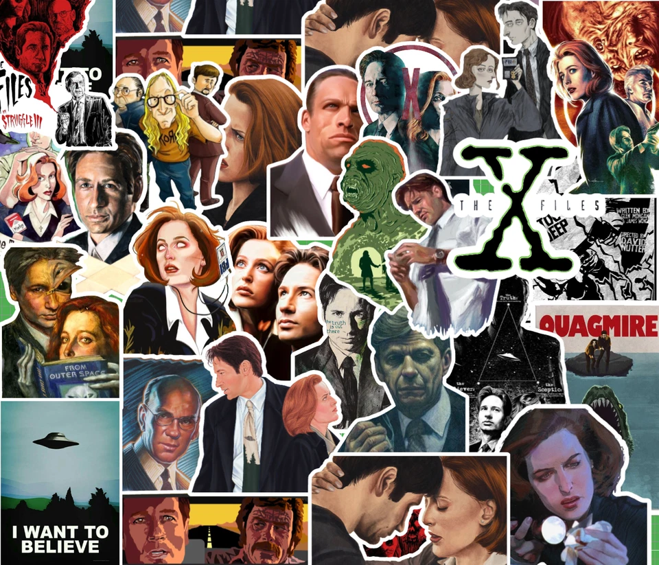 25 X-Files Stickers - Matte Vinyl - Mulder Scully Sci Fi Aliens TV Show - Image 1 of 3