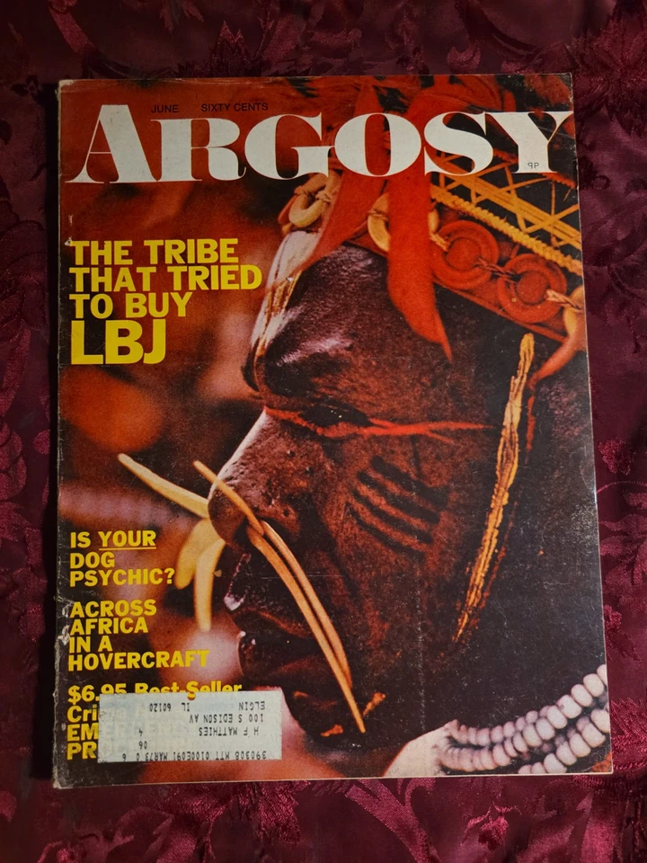 ARGOSY June 1970 Jun 70 NEW GUINEA NATIVE KAYAK SURFERS - Image 1 of 1