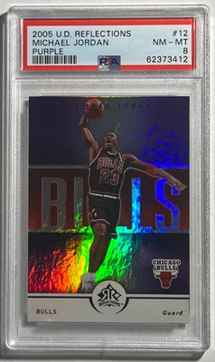 2005 Upper Deck REFLECTIONS PURPLE #12 Michael Jordan PSA 8 - Image 1 of 2