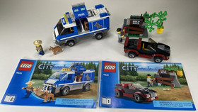 Lego City Police Dog Van #4441 100% Complete with All Minifigures & Both Manuals