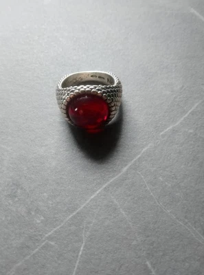anello uomo argento 925 con pietra - Immagine 1 di 4