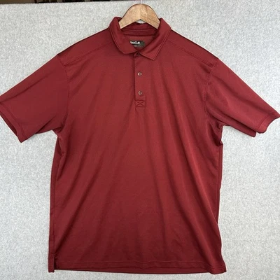 Мужская рубашка-поло Bollé XL красная с коротким рукавом функциональный повседневный топ для гольфа - Изображение 1 из 4