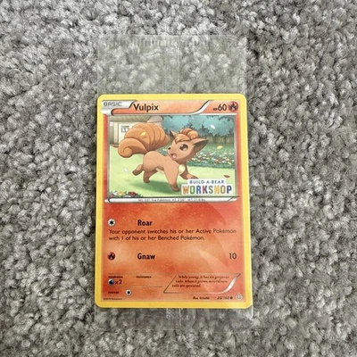 Pokemon Card Vulpix 20/160 Build-a-Bear Workshop Promo Stamp Stamped Sealed New - Image 1 of 2
