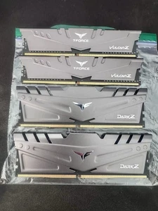 TeamGroup T-Force Vulcan Z DDR4 RAM 32GB (4x8GB) Kit 3200MHz TLZRD48G3200HC16FBK - Picture 1 of 2