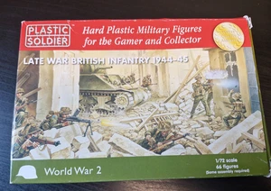 Plastic Soldier WWII Late War British Infantry 1944-45 - 66 figures - 1/72 scale - Picture 1 of 10