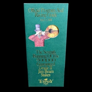 1988 Jim Beam Stakes Turfway Park Horse Racing Program & Guide Vintage - Picture 1 of 8