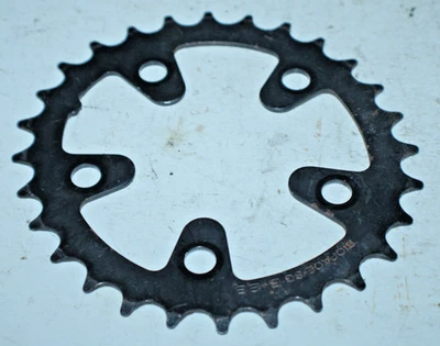 Shimano BioSpace Bike Chain Ring SG B-2 5-Bolt 28 Teeth Black 74BCD Ships Fast:) - Image 1 of 4