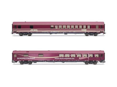 Rivarossi HR4350 Euro Express, 2tlg. WGmh Set, Ep. VI neu