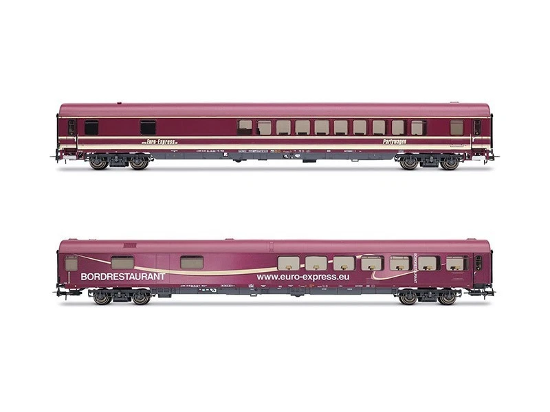 Rivarossi HR4350 Euro Express, 2tlg. WGmh Set, Ep. VI neu