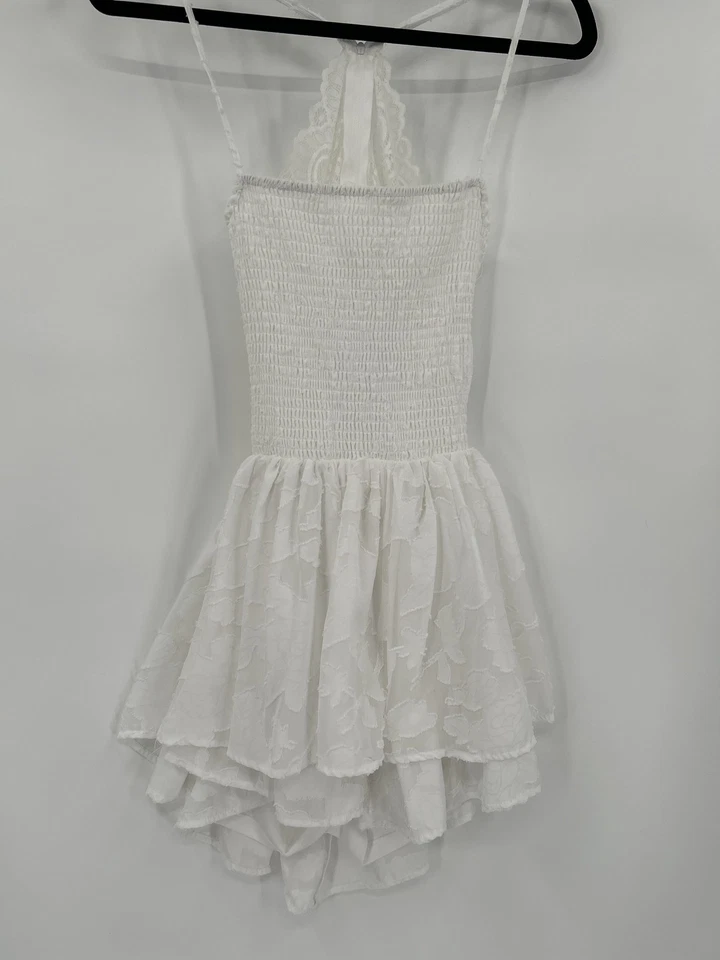 rue21 Mameluco Mujer S Blanco Encaje Floral Capas Mini Correas Ajustables Verano Foto 1 de 4