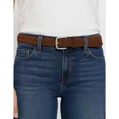 Cinturón Trenzado ABRECOMBIE & FITCH PEQUEÑO Marrón Cuero BUFFALO Talla S/M Foto 1 de 4