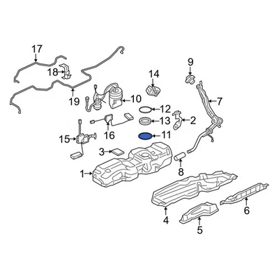 For Land Rover Range Rover Sport 2006-2024 Land Rover Fuel Pump Tank Seal Foto 1 de 4
