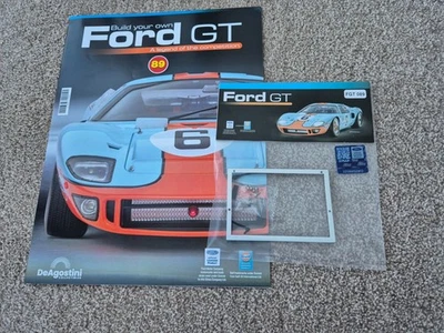 1/8 Scala DeAgostini Costruisci La Tua Auto Ford GT40 Numero 89 + Rivista - Immagine 1 di 3