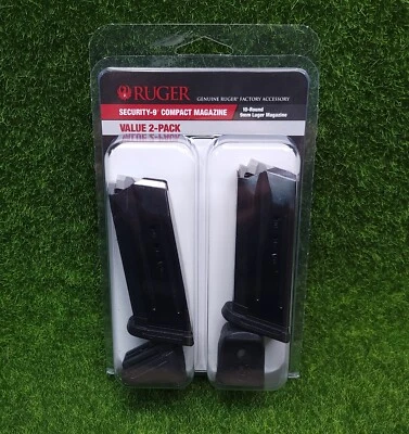 Ruger Security-9 Compact 9mm Luger OEM 10 cartuchos redondos, valor pacote com 2 - 90686 - Imagem 1 de 2