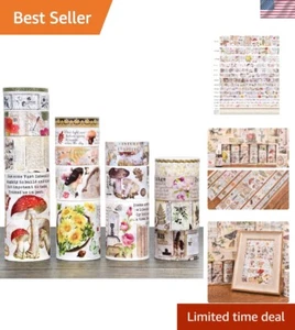 Creative Vintage Washi Tape Collection - Ideal for Scrapbooking and Crafts - Picture 1 of 8