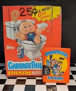 1 Mülleimer Kinder Wachspakete Box + 1 grobe GPK Serie 6 OS6 Wachspack *siehe Beschr. - Bild 1 von 1