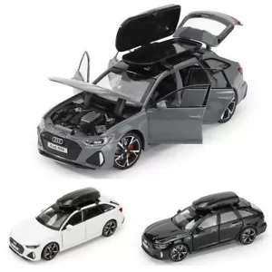 1/32 Audi RS6 Miniature Diecast Toy Car Model Sound & Light Doors Openable Educa - Foto 1 di 14