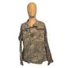 Army Combat Coat Men's Medium Short Brown Digital Camo Uniform CC5