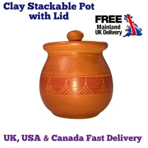 New Design Eco-Friendly Handmade Table Decorative Stackable Clay Pots with Lid - Picture 1 of 15