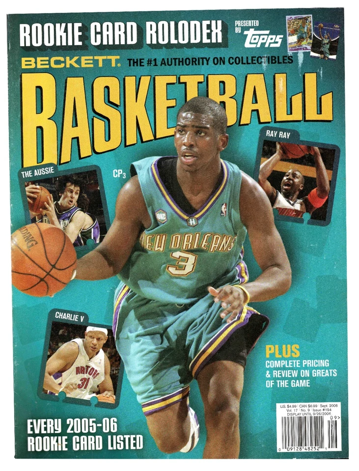Revista de baloncesto Beckett de septiembre de 2006 #194 Chris Paul Foto 1 de 1