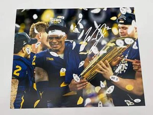 Foto autografata 16x20 Michigan Wolverines Will Johnson JSA CoA - Foto 1 di 1